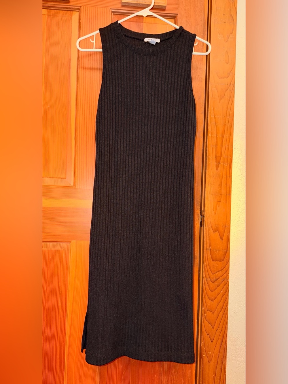 Nine West Black Ribbed Maxi Skirt